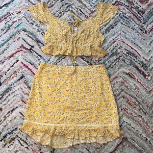 Skirt and Crop Set